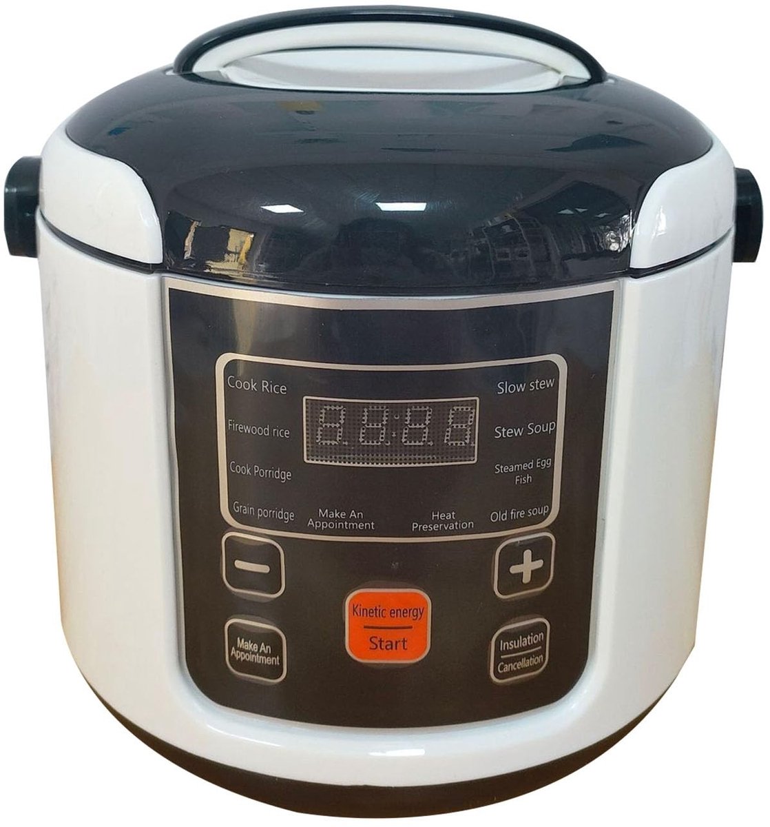 aladdien - Rijstkoker - Compact & Draagbaar - 2L - Warmhoudfunctie - Voor 2-5 Personen - Energiezuinig - Ideaal voor Koken - Geschikt voor Thuisgebruik