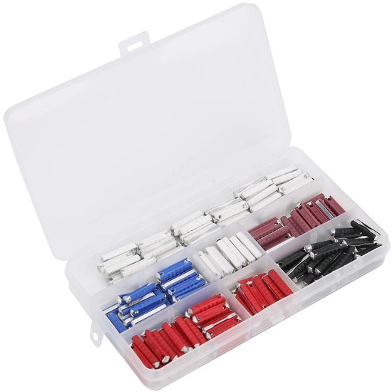 Auto Zekering Kit - Zekering Set - Auto Onderhoud - 200 Stuks Assortiment - 5 Ampères - Gekleurd