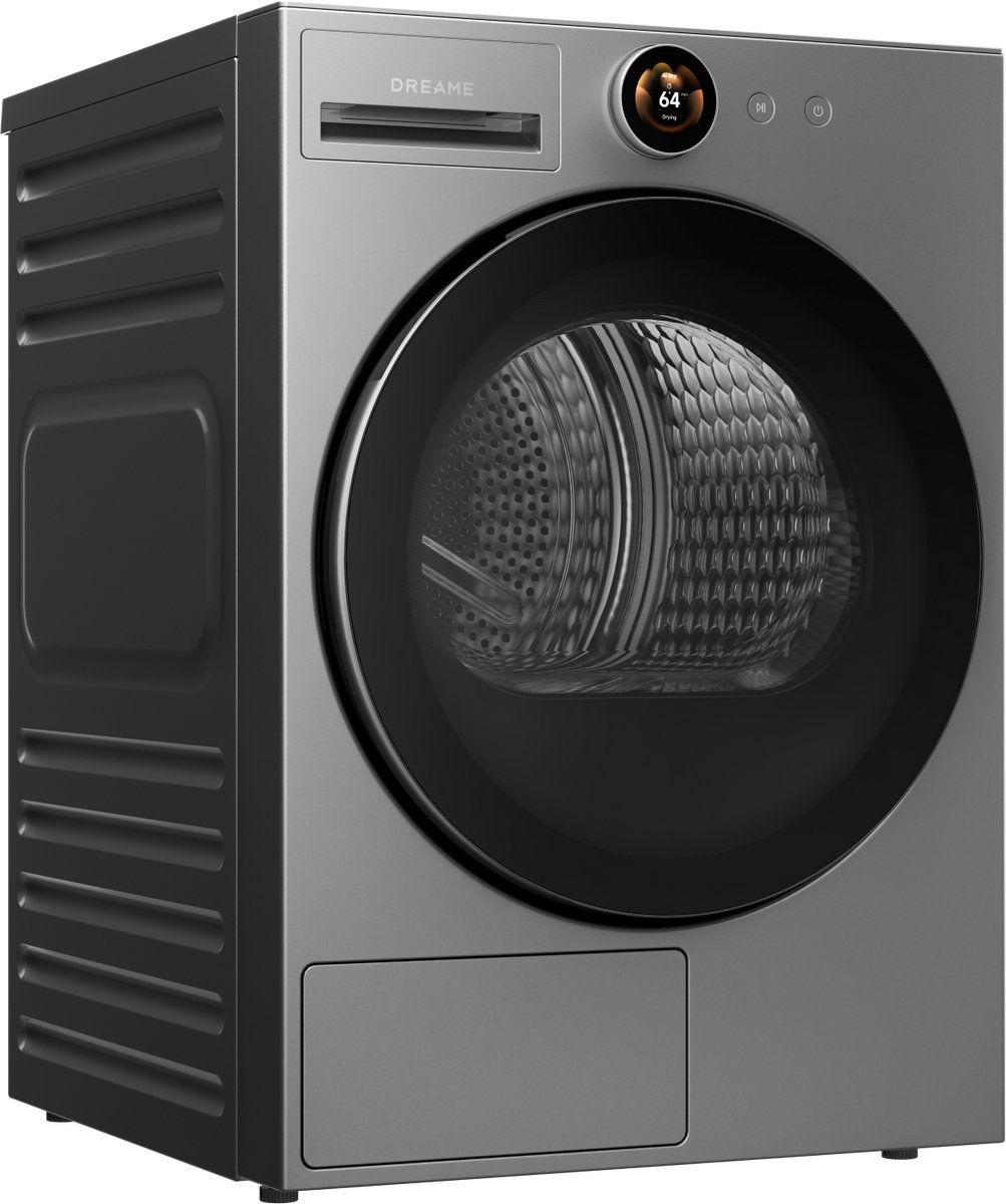 Dreame Droger L9 9kg | Slimme warmtepompdroger | Energiezuinig | Stoomfunctie - Strijkvrij | Stil | Grote trommel | Zonder condenswater | Anti-allergie | Huisdieren