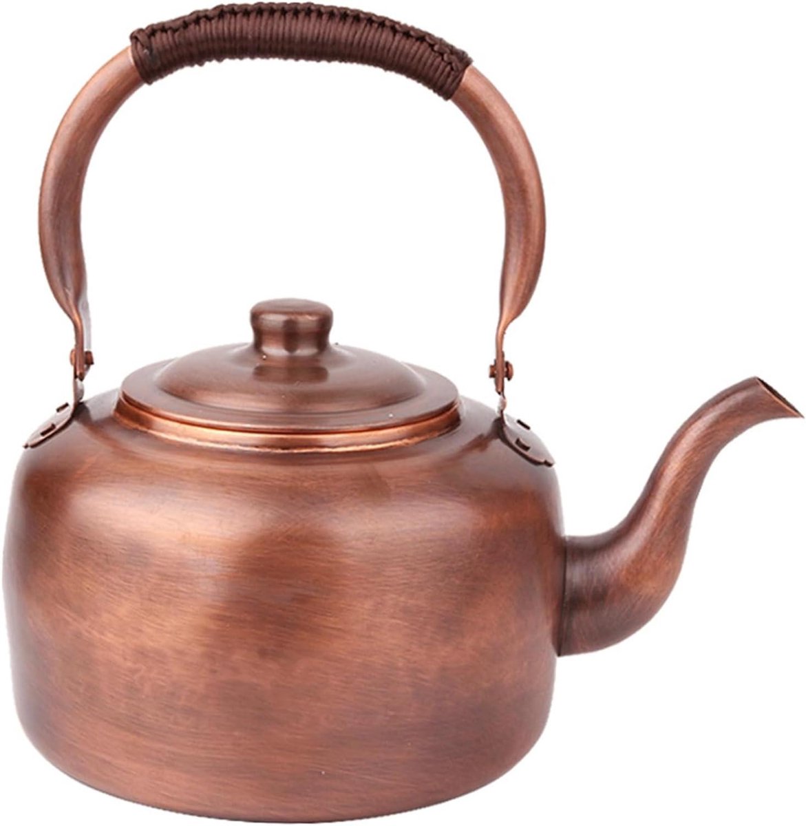 Theeketel Koper - Fluitende Ketel - Water Koken - Ergonomisch Handvat - 3 Liter - Koper