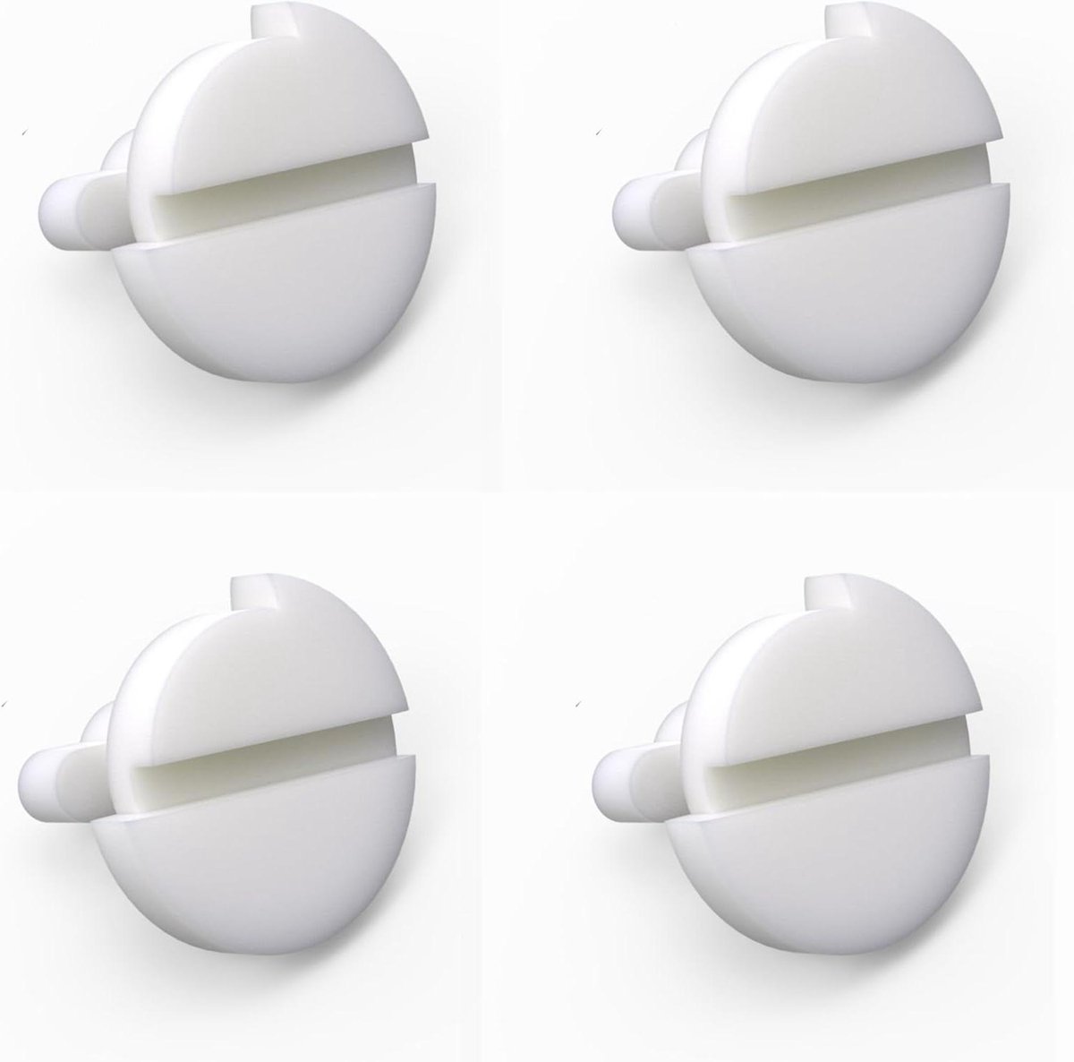 Spanslot Clips - Koelkastsluiting Ventilatie - Camper Caravan - Robuuste Versterkte Uitvoering - 4 Stuks - Zwart