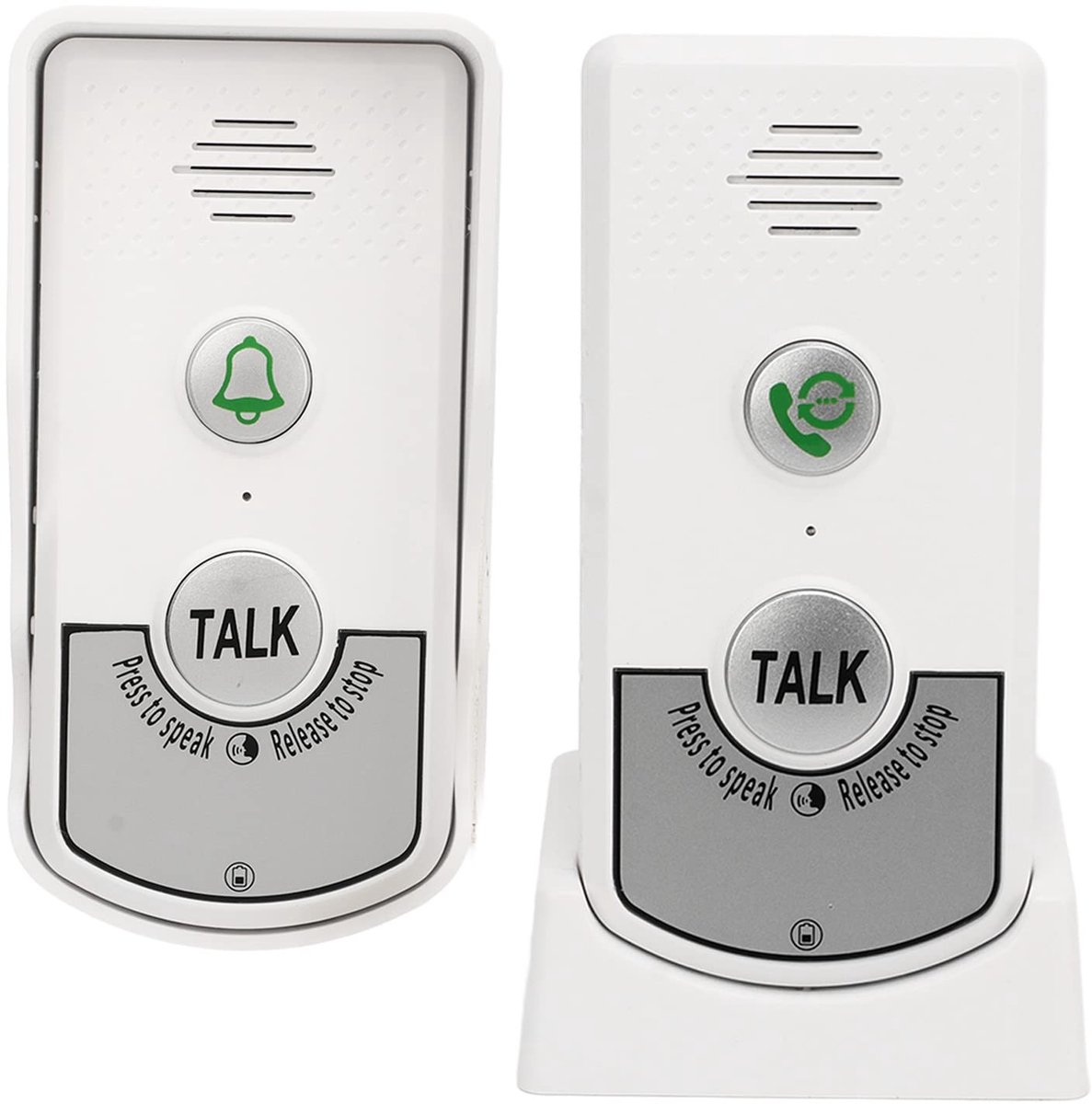 aladdien - Draadloze Intercom Deurbel Set - Waterdicht - 1000m Bereik - Stofdicht - Veiligheid - Thuisgebruik - Wit