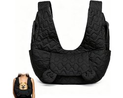 SnelShoppen - Dog Carrier Bag tot 10 kg, Hands-Free Hondenrugzak voor Kleine Honden, Verstelbare Schouderband, Ideaal voor Wandelen, Outdoor Activitei