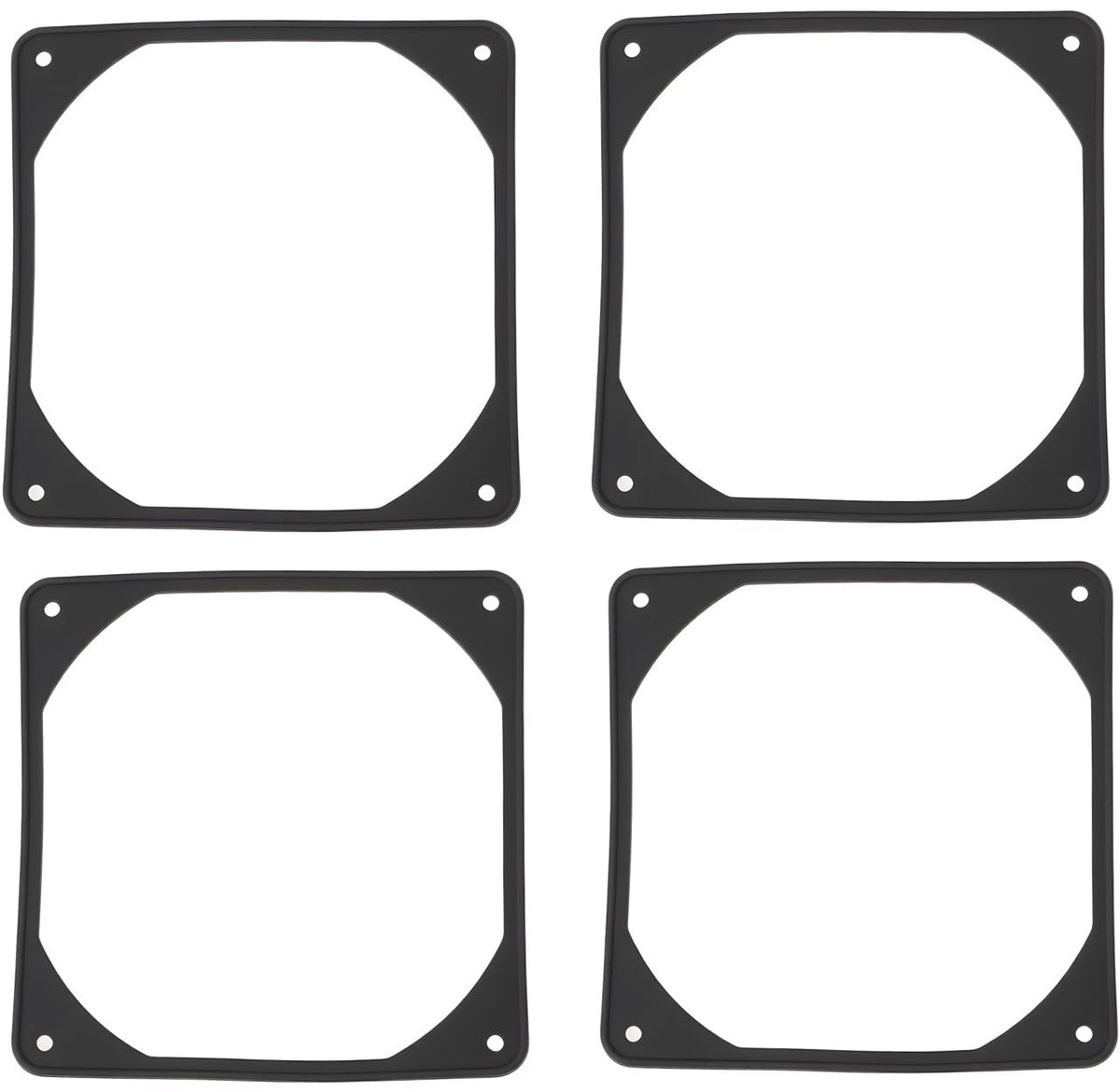 aladdien - Vibration Rubber Gasket - Geluidsreducerend - 120x120x2mm - Ideaal voor PC Computer - Geluidsisolatie - Geschikt voor geluidsdemping - Fo..