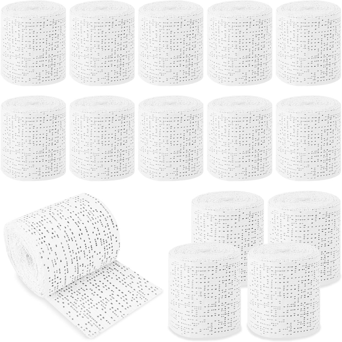 15 Stukken Gips Tape, 5 x 270 cm, Ideaal voor Modelbouw, Lichaamsvormen en Creatieve Kunstprojecten