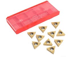 ONF3 - 10 Stuks TCMT16T304 Carbide Inserts - Driehoekige Frezen - Hoge slijtvastheid - Geschikt voor - Precisie snijgereedschap - Perfec...