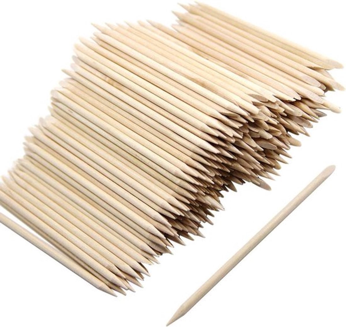 Oranje houten stokjes voor manicure en pedicure - 300 stuks