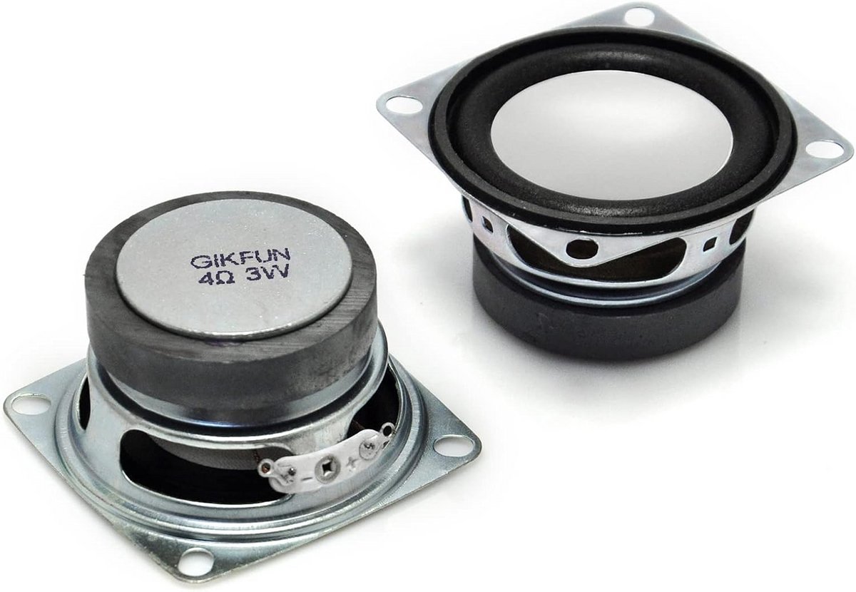 2 Stuks 2 Inch Full Range Audio Speakers 4 Ohm 3 Watt Stereo Woofer Luidsprekers voor Arduino en DIY Projecten