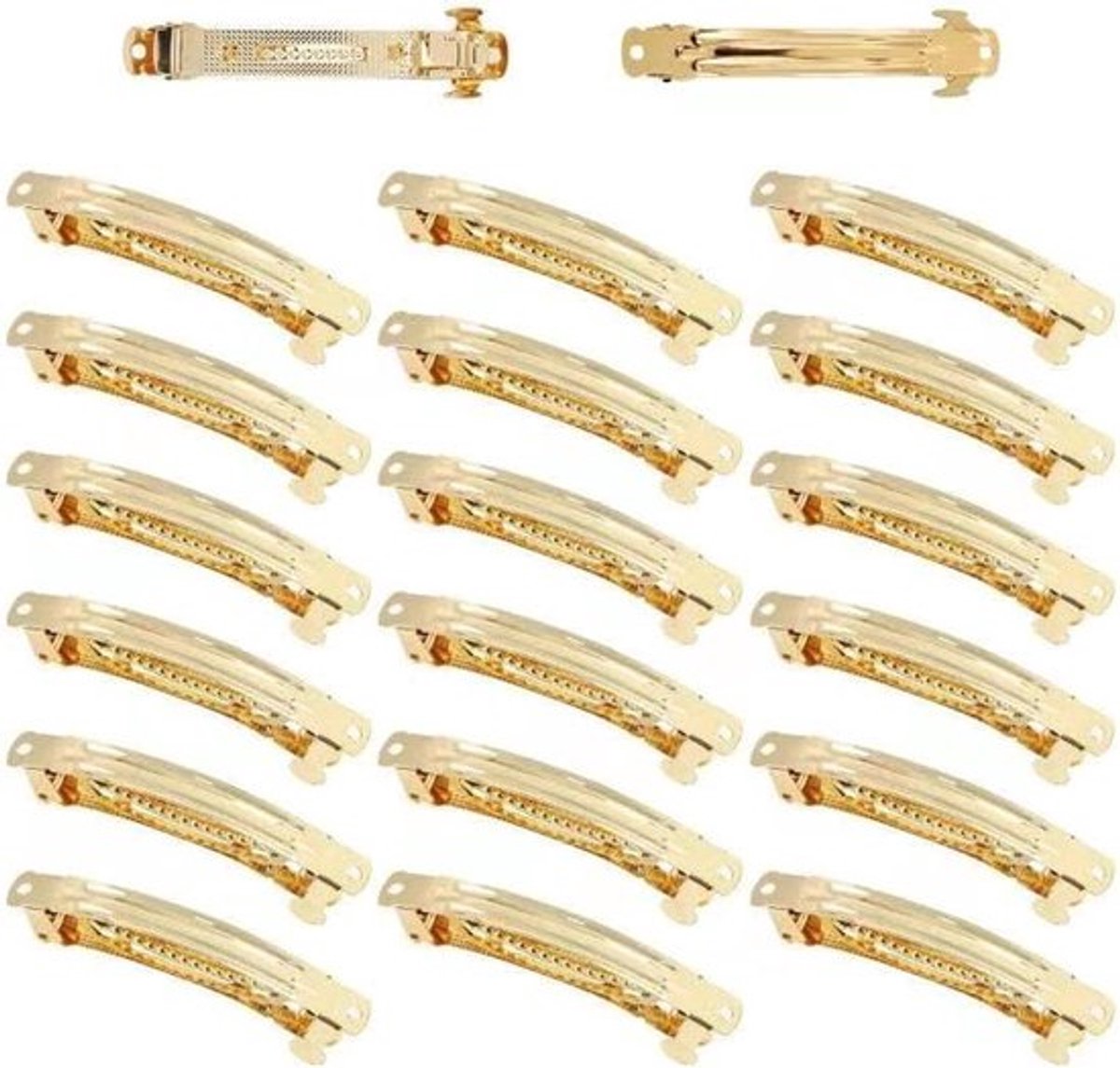 Blanke gouden metalen haarspeldjes voor dames en meisjes - 20 stuks