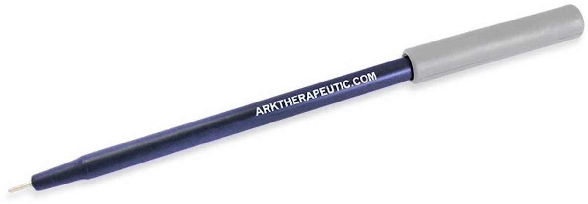 ARK Therapeutic kauwbare pen topper sensorisch speelgoed grijs.