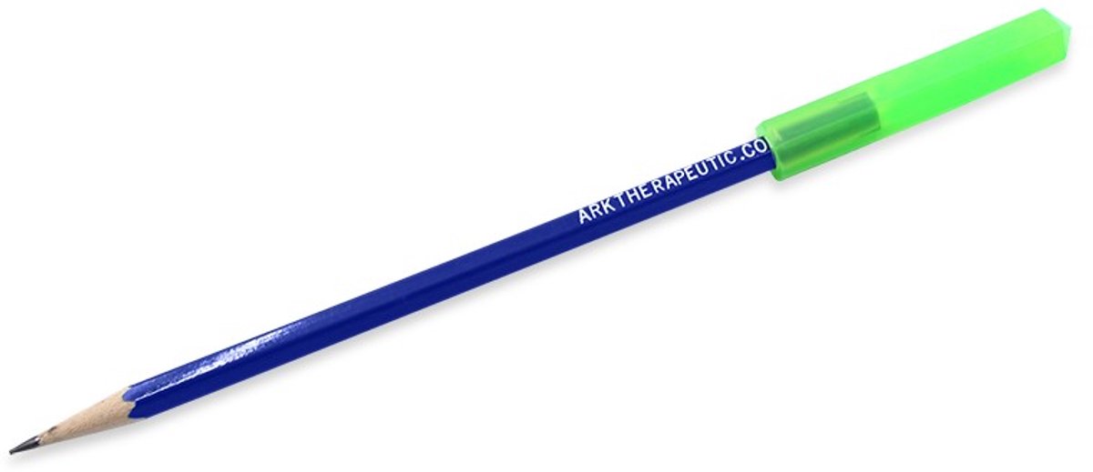 ARK Therapeutic kauwbare potloodtopper Krypto-Bite groen sensorisch speelgoed.
