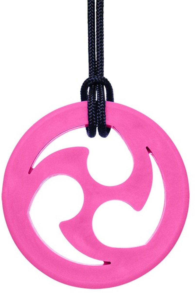 ARK Therapeutic kauwsieraad speelgoed Ninja Star Hot Pink XT medium.