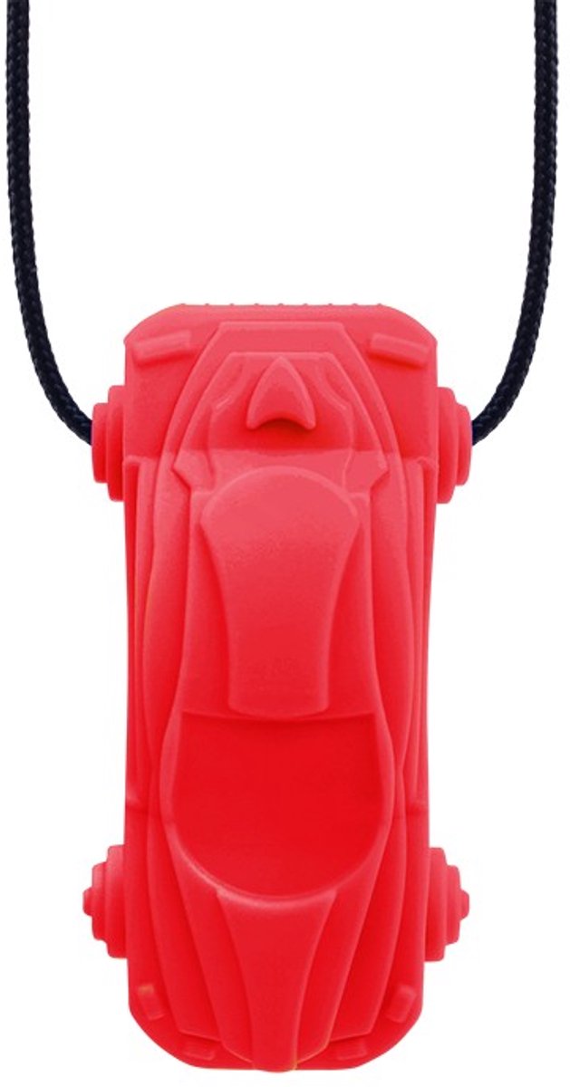 ARK Therapeutic kauwketting raceauto rood sensorisch speelgoed.