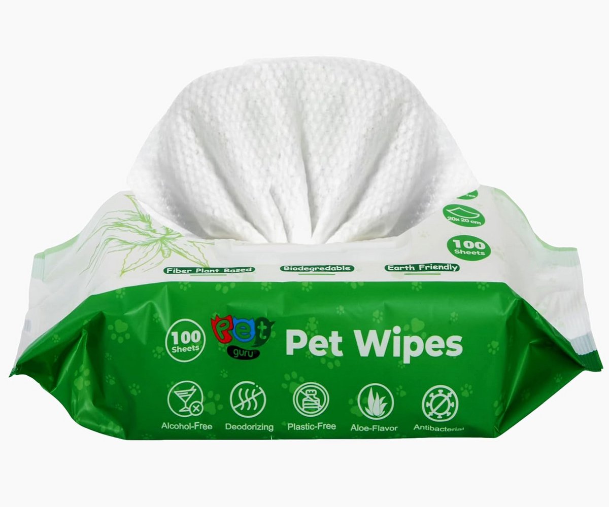 Biologisch Afbreekbare Huisdier Doekjes voor Hond en Kat - Plasticvrij en Deodoriserend