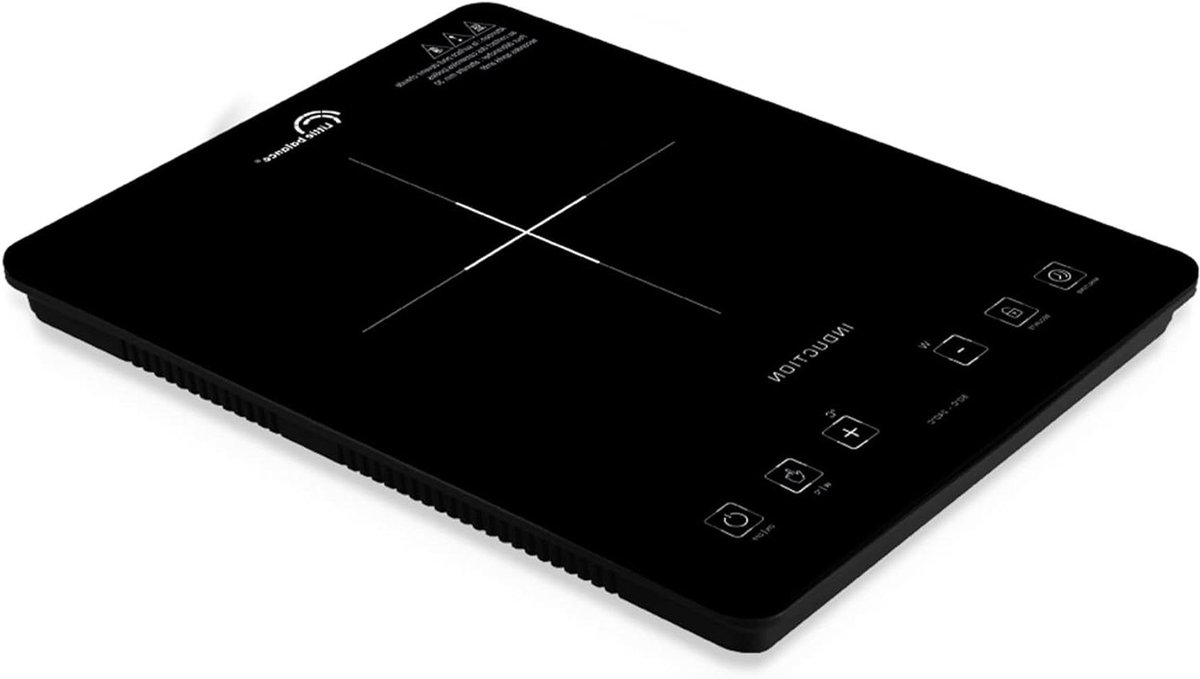 Inductiekookplaat - Draagbare kookplaat - Snel koken - 1 vuur - 2000 Watt - Zwart