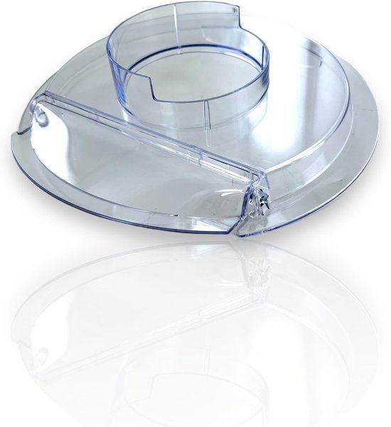 Spatdeksel Keukenmachine - Mengkom Deksel - Schoon Maken - Universele Pasvorm - Ø 244 mm - Transparant — afbeelding 4