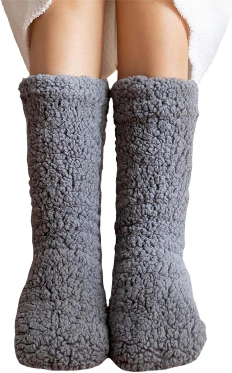Huissokken Dames - Wintersokken - Comfort Binnen - Zachte Bescherming - 30x25x2 cm - Diverse Kleuren