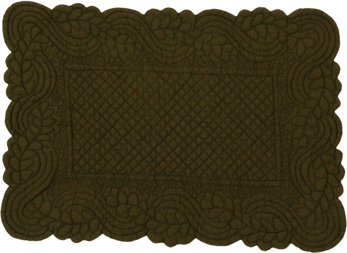 Morphee doorgestikte katoenen placemat