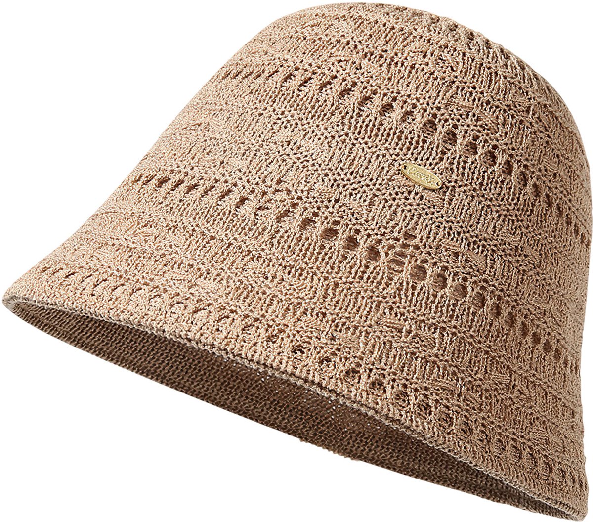 Topmelon Zonnehoed Dames - Bucket Hat -Strandhoed - Gehaakte Bucket Hat - Ademend Crochet Zonnehoedje Khaki