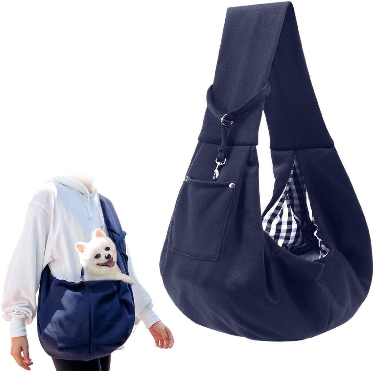 HEZIVO® Hondentas - Honden Draagzak - Draagtas Hond - Reistas Kat - Lichtgewicht - Verstelbaar - Blauw