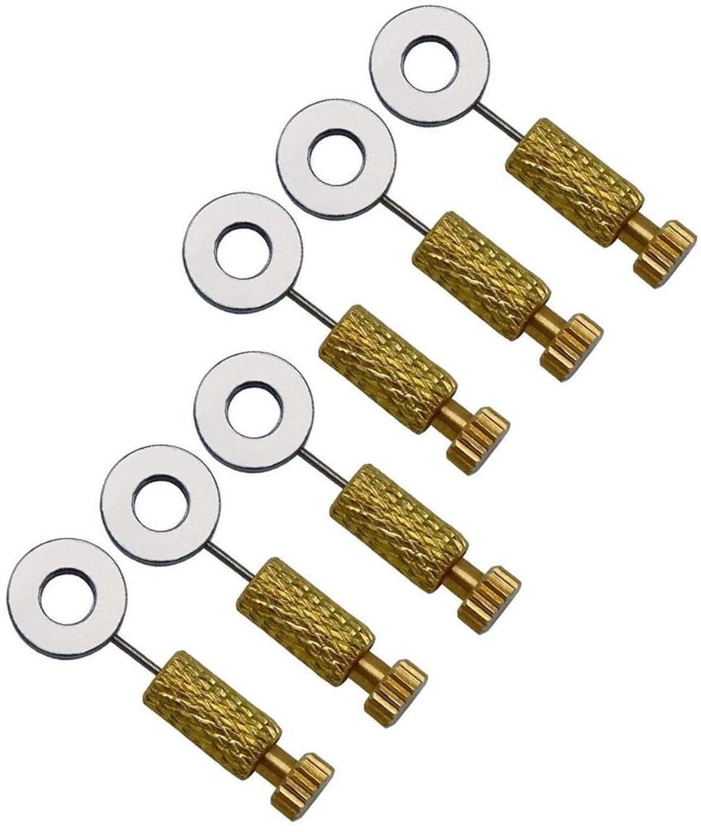 Leer Naaigereedschap Set - Fixeerpinnen - Leer Bewerken - Messing Materiaal - 6 Stuks - Goud