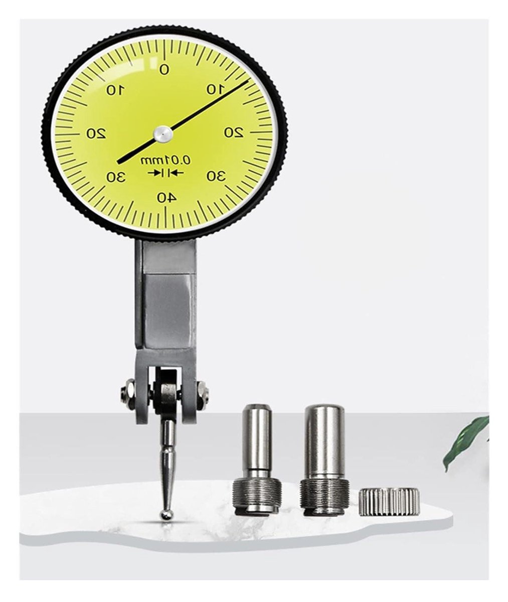 Meetklok Houder - Meetinstrument Ondersteuning - Metaalbewerking Precisie - Nauwkeurigheid 001 mm - 8 mm staaf - Zilver