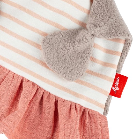 Knuffeldoek Muis - Zachte Metgezel - Baby Geborgenheid - Gevarieerde Stoffen - 0-36 Maanden - Roze — afbeelding 5