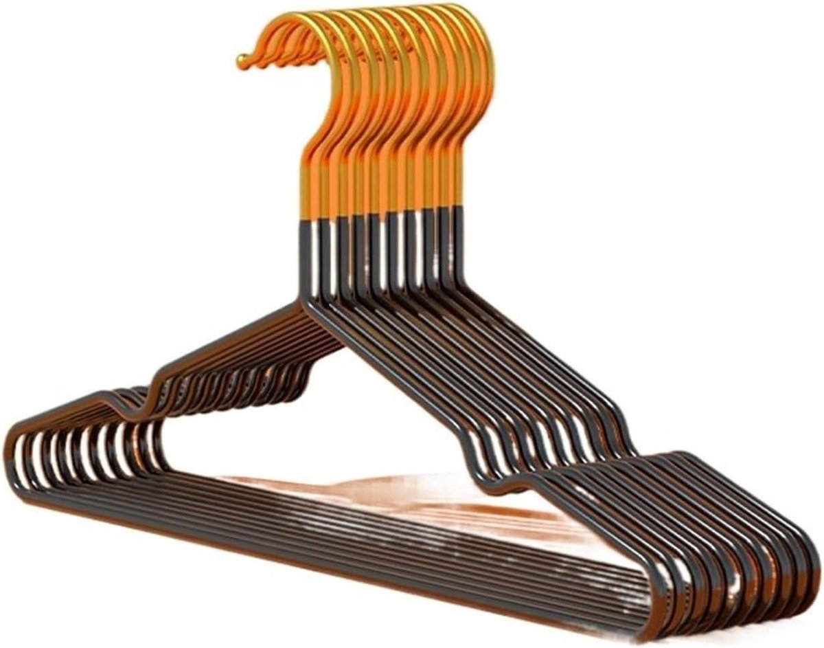 Kleding Hangers - Droogrek Organizer - Kasten Ordenen - Antislip Ontwerp - 10 Stuks - Zwart