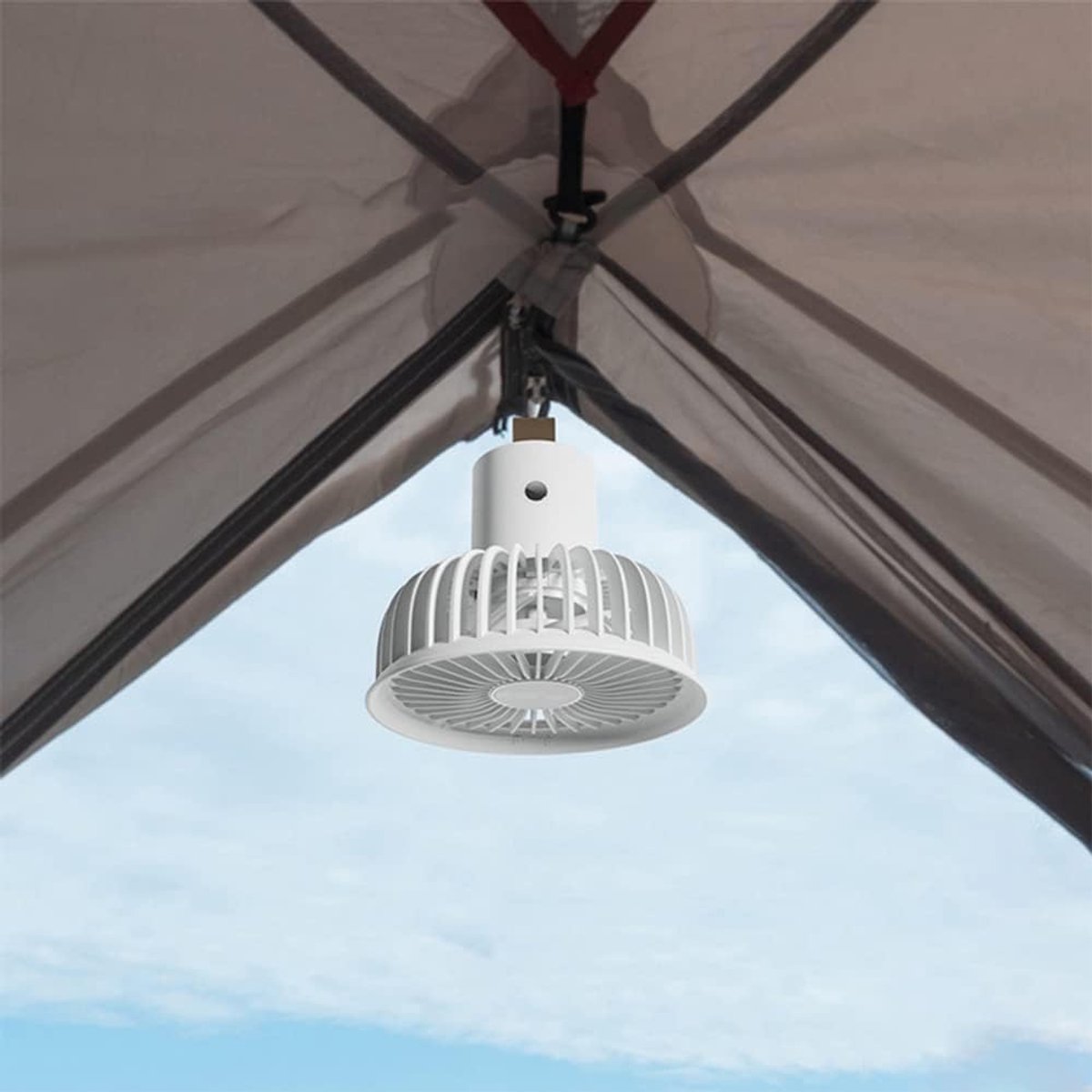 Draagbare Kleine Ventilator - Mini Desktop Fan - Persoonlijke Verkoeling - Opvouwbaar Ontwerp - 3000mAh Accu - Wit