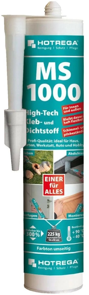 Transparante MS Polymeer Lijm 290ml – Kristalhelder, Waterdicht
