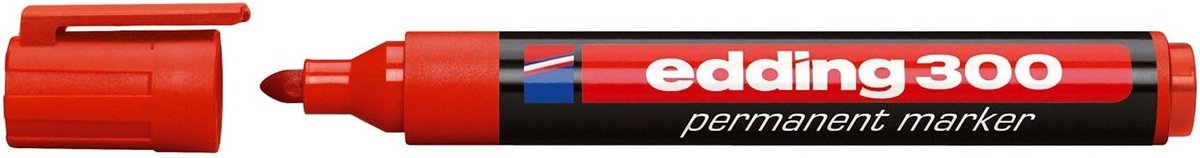Permanente Marker Rood Waterdicht Sneldrogend
