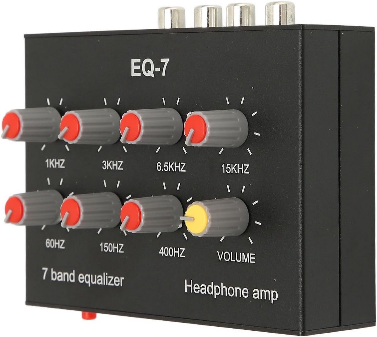 7-Band Sound Sequalizer, Output, Two-Channel Digital Equalizer, Compatible with Headphones, 3.5mm Interface, 7 Equalization Bands