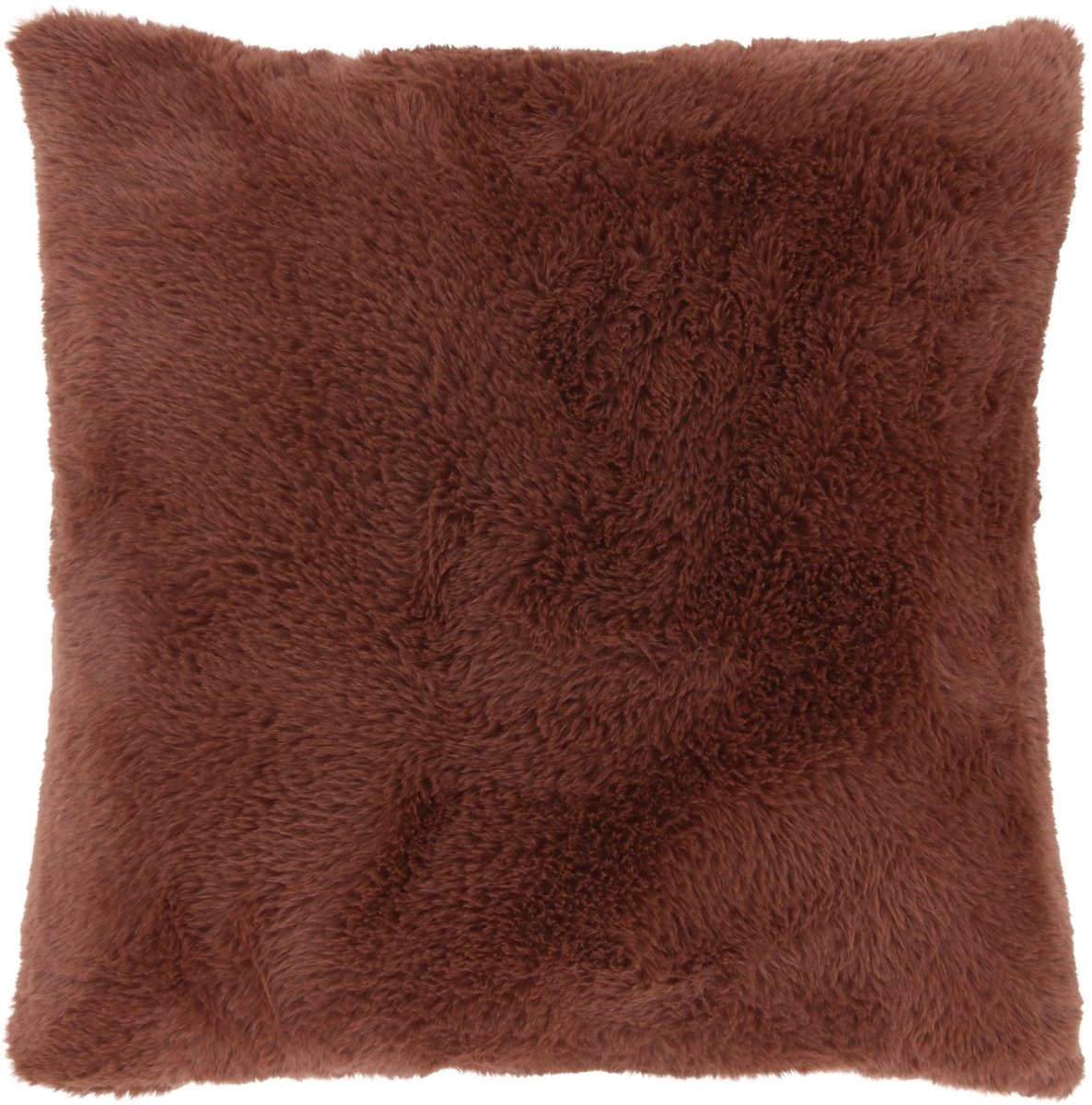 Unique Living Jip Sierkussen Faux Fur Roodbruin - Warm & Sfeervol