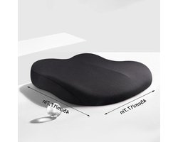 Auto Zitkussen - Stoelverhoger Volwassenen - Comfortabel Rijden - Ademend & Anti-Slip - Universeel Ontwerp - Zwart