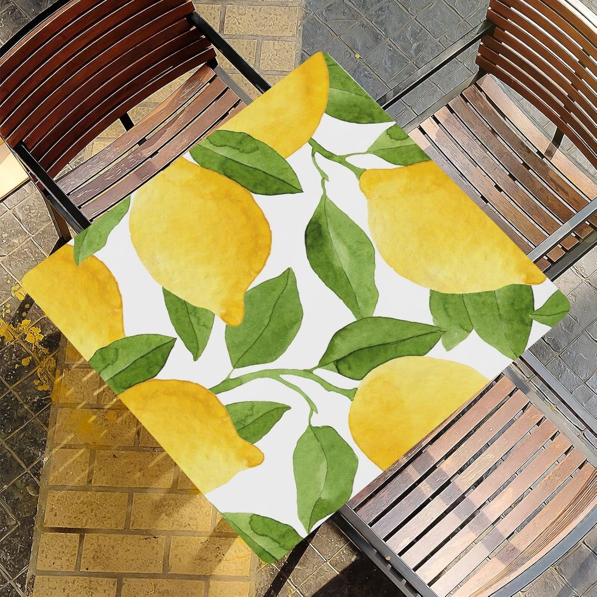 Ronde Tafelkleed - Tafelhoes - Tafel Beschermen - Elastische Rand - 48x56 inch - Geel