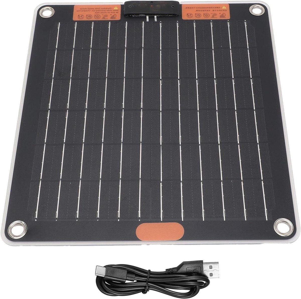 Zonnepaneel Lader - Draagbare Energie - Outdoor Activiteiten - Waterdicht Ontwerp - 30W Vermogen - Multicolor