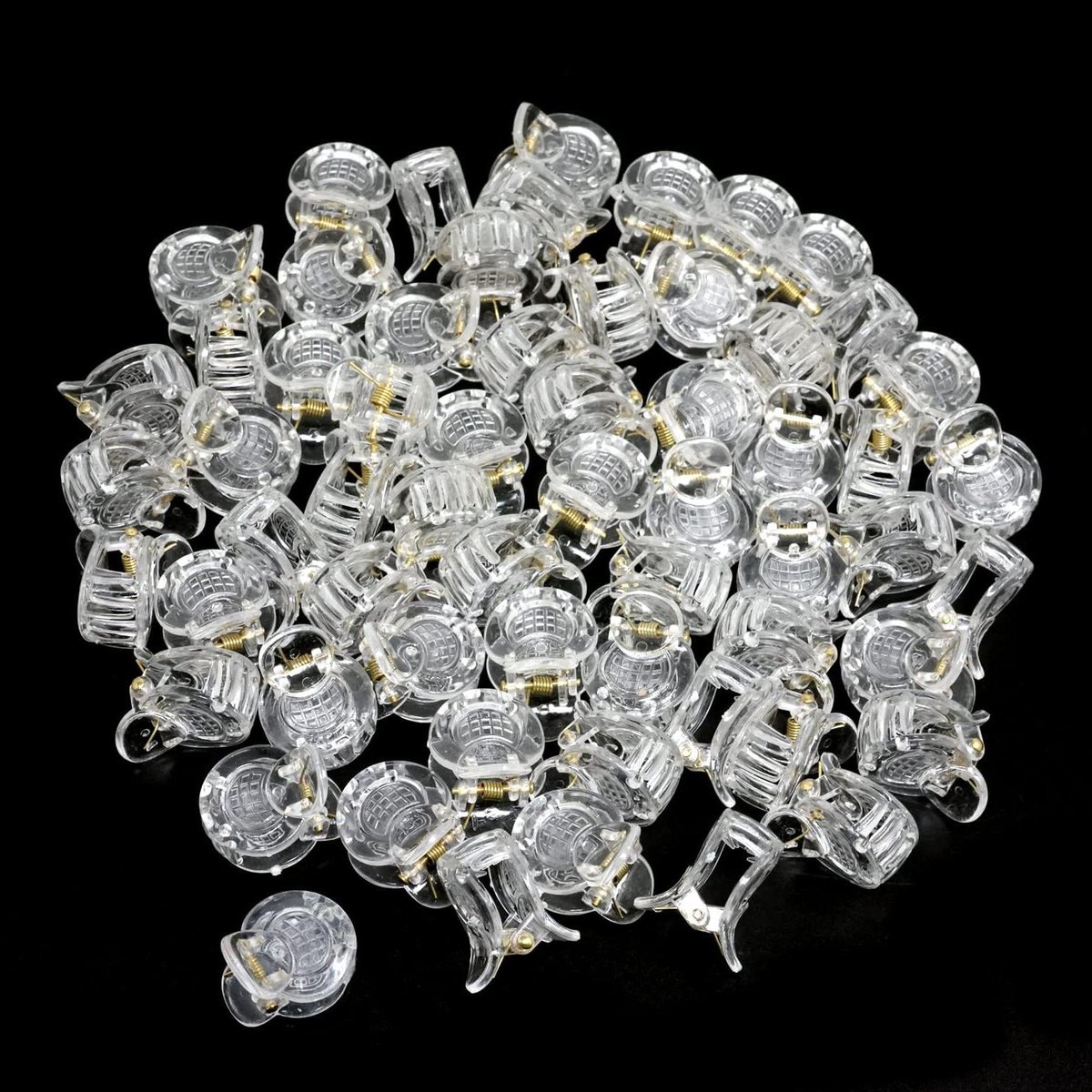 Haar Klauw Clips - Mini Klemmen - Haar Styling - Sterke Grip - 60 Stuks - Transparant