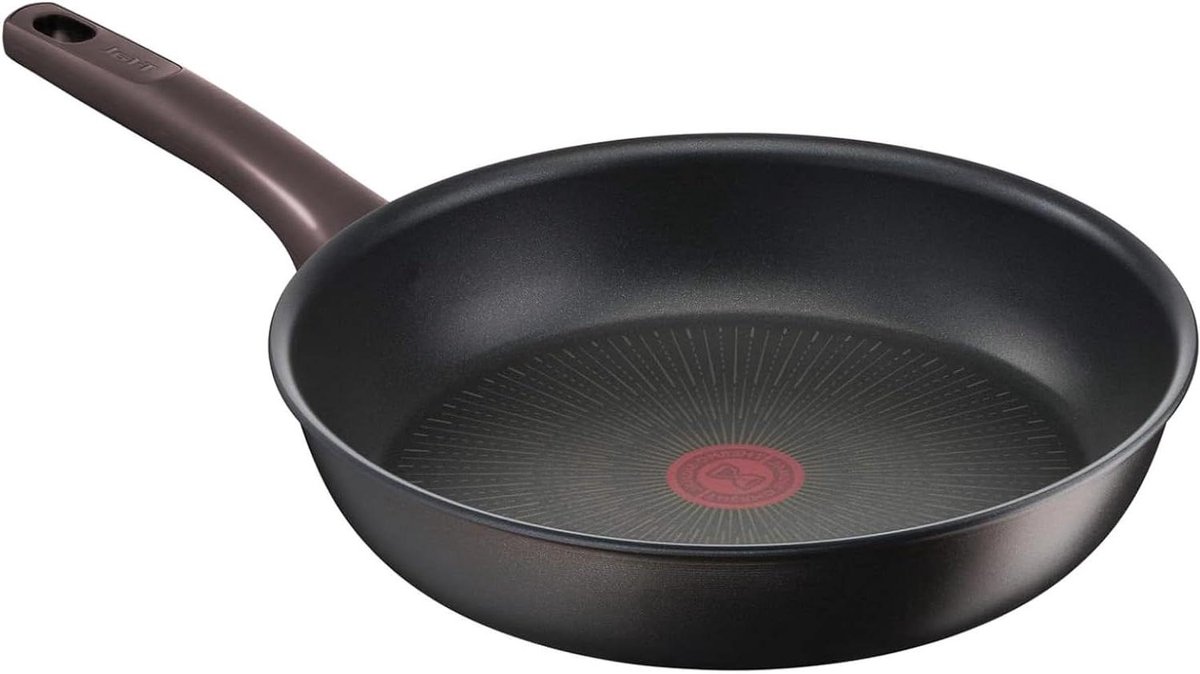 Koekenpan 28 cm - Koekenpan Aluminium - Lekker Koken - Titanium 6X Coating - 3.4 Liter - Zwart
