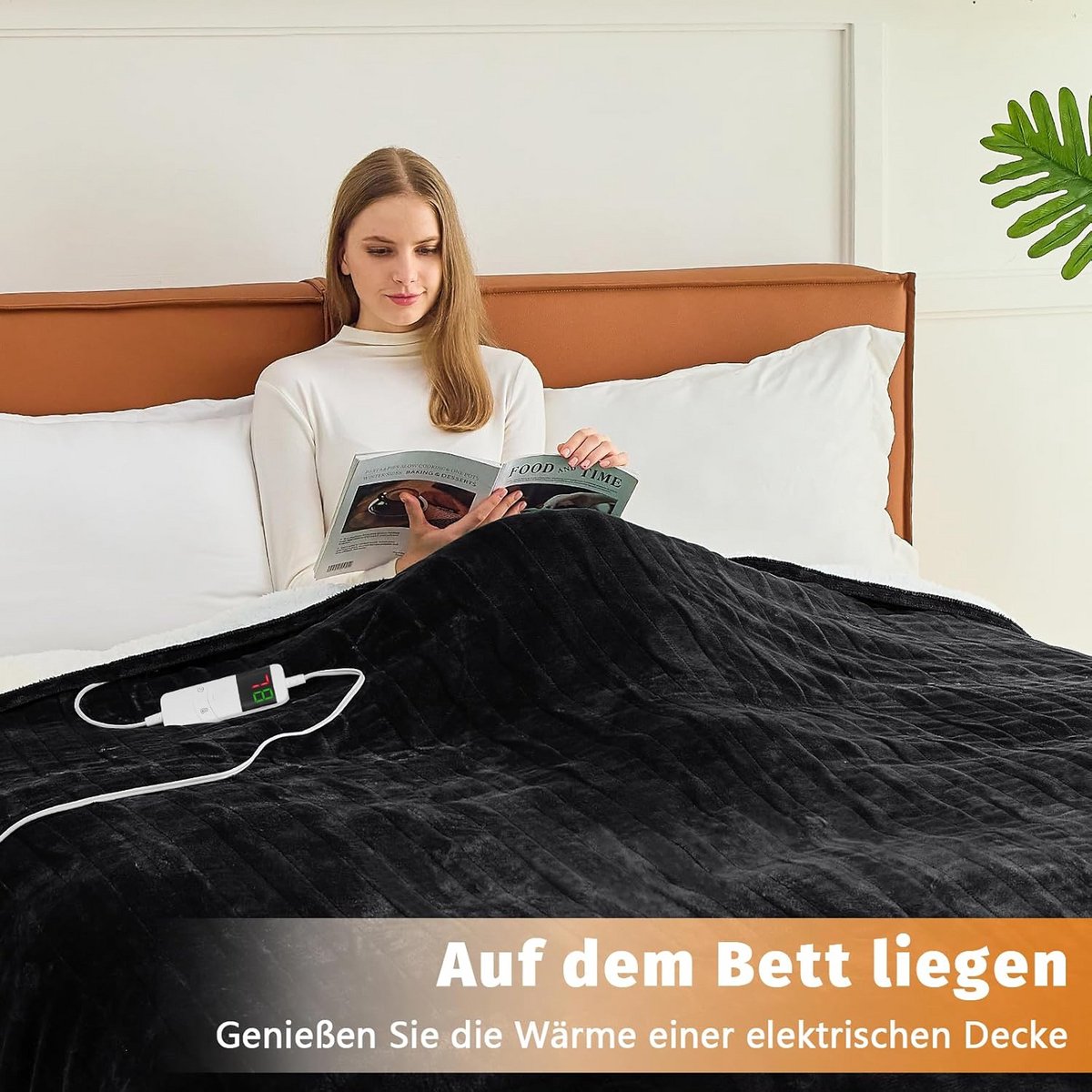 Elektrisch Dekentje met Automatische Uitschakeling en 10 Warmtestanden voor Bank en Bed