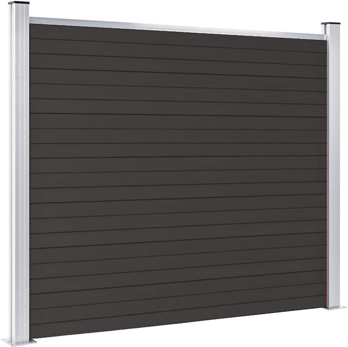 vidaXL Fence Panel Fence Panel Fence Panel Fence Panel Fence Panel Fence Panel Fence Panels 180x146cm HKC Black