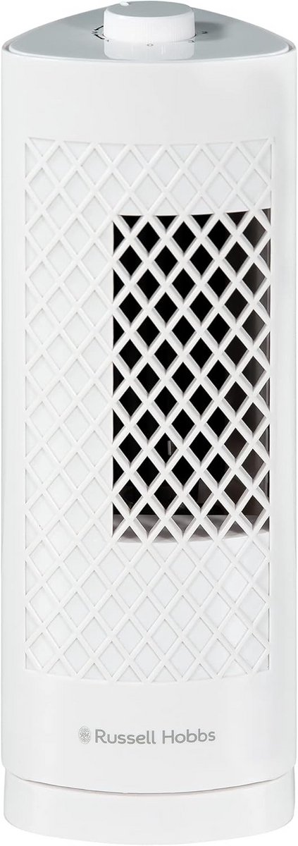 Mini Torenventilator met 3 Snelheden en 75 Graden Zwenkhoek, Wit