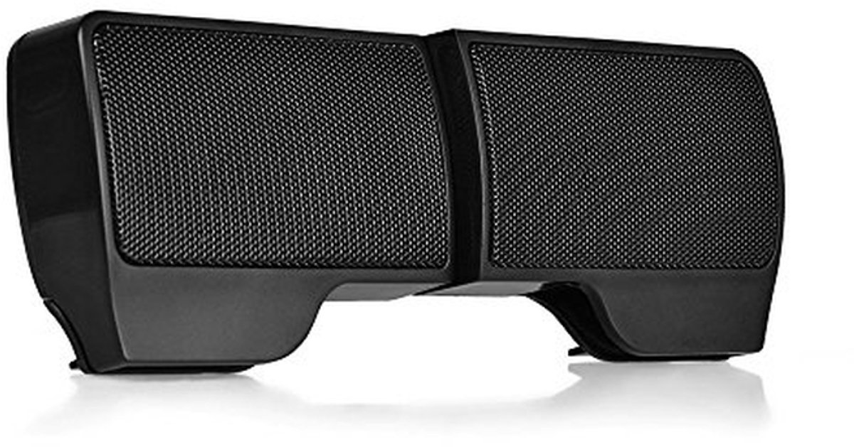 Draagbare USB Mini-luidspreker voor Laptop en PC - Clip-on Luidspreker met 3,5 mm Jack - Zwart