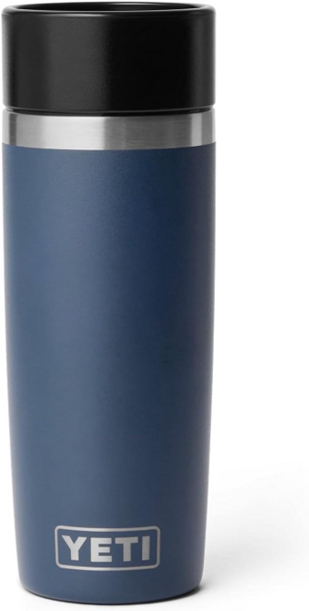 YETI Rambler 16 oz / 473 ml Travel Bottle (Navy) – RVS Thermosfles met Vacuumisolatie & Lekvrije Commuter Dop – Herbruikbare Drinkfles voor Koffie, Thee & Onderweg