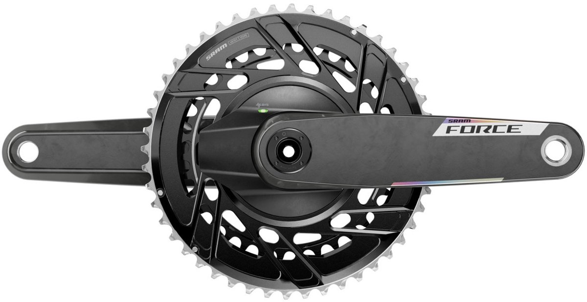 Sram Force Axs E1 Dub Threaded Crankstel Met Vermogensmeter Zilver 160 mm / 48/35t