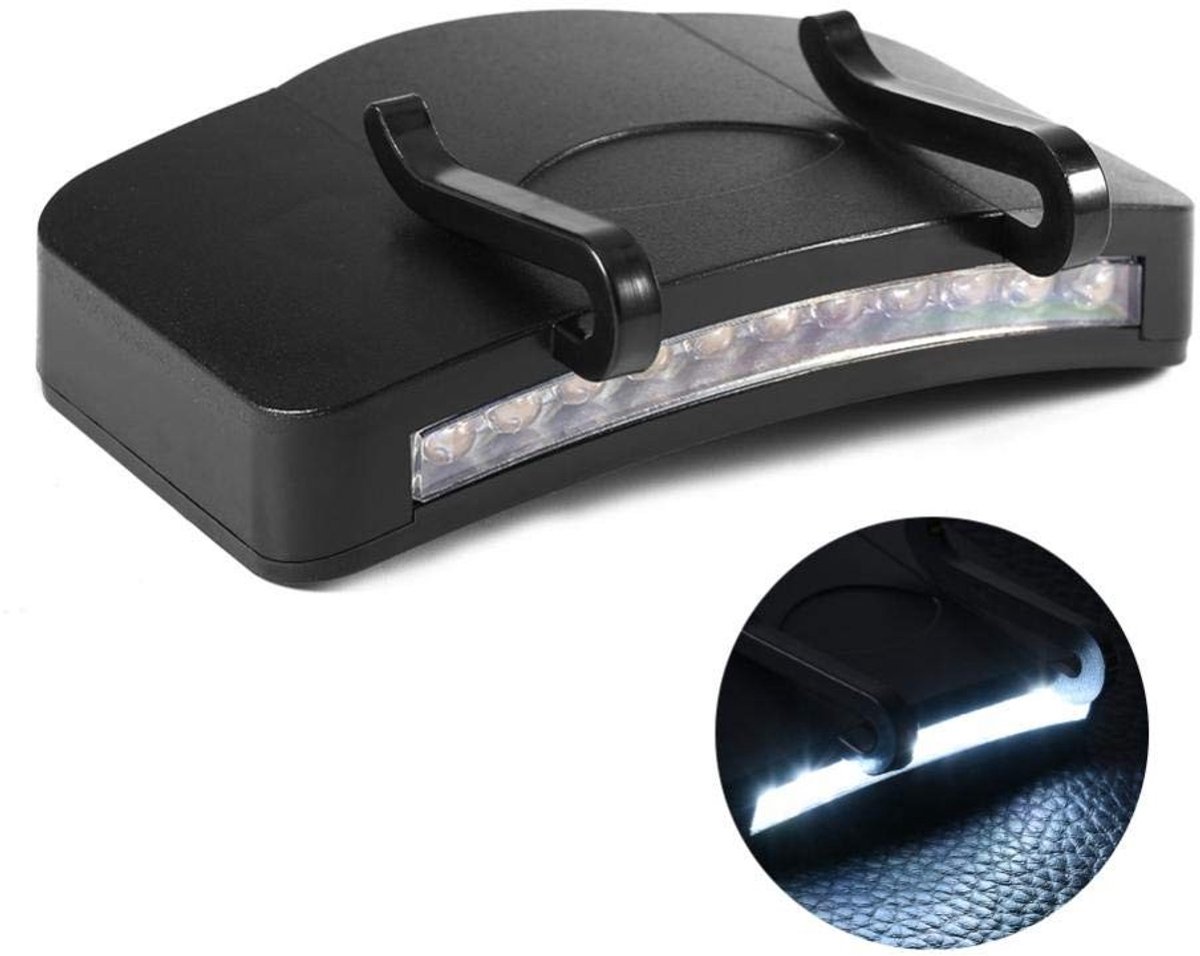 ONF3 - LED Visor Clip Lights - Handfree lichtbron - Compact en lichtgewicht - Geschikt voor outdoor activiteiten - 11 super heldere LEDs - Ideaa...
