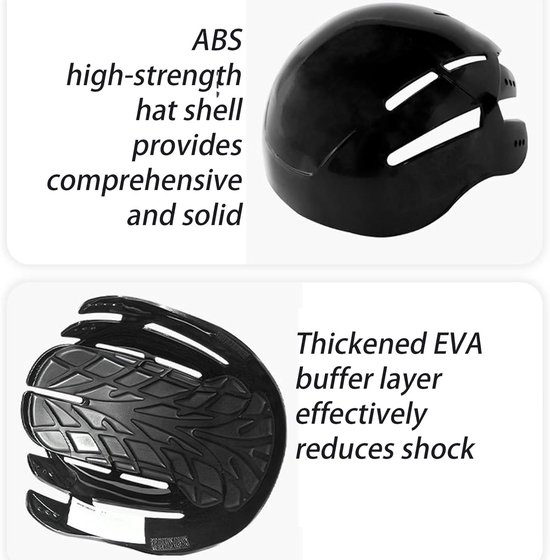 Fietshelm - Fietshelm voor volwassenen - Fietshelm met vizier -Helm in petstijl - fietshelm meisjes-Damesfietshelm - Hoofdomtrek 58–60 cm - Verdikte EVA-dempingslaag - Geschikt voor buitenactiviteiten dagelijks gebruik - zwart — afbeelding 5