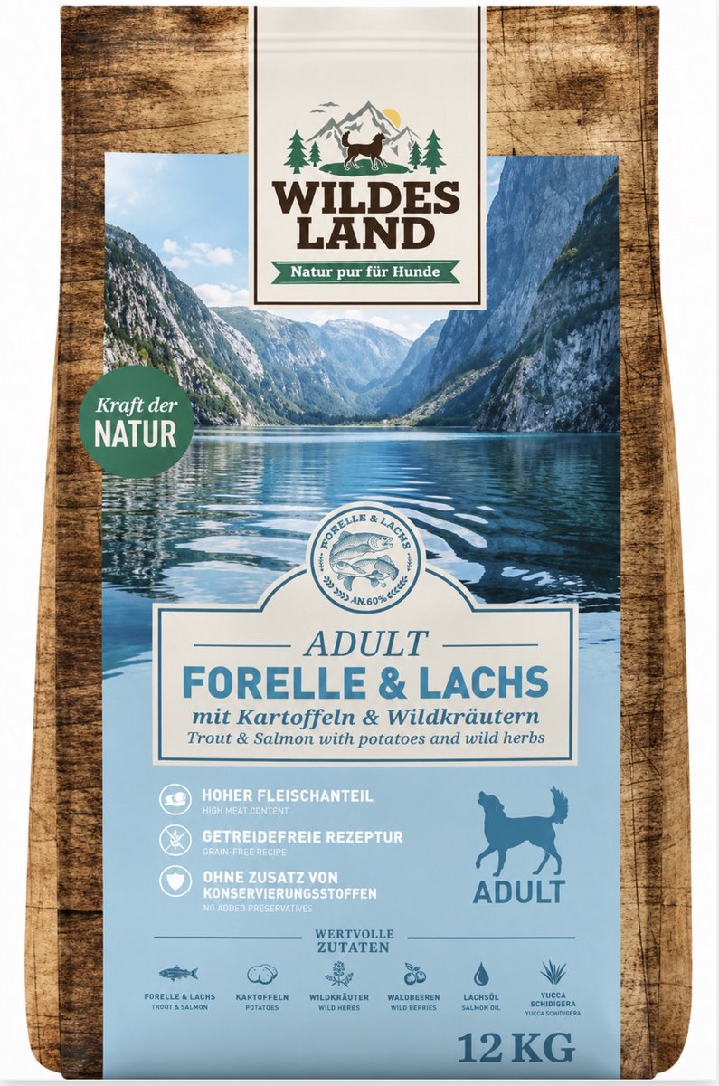 Wildes Land - Forel & Zalm / Trout & Salmon with potatos - 12kg