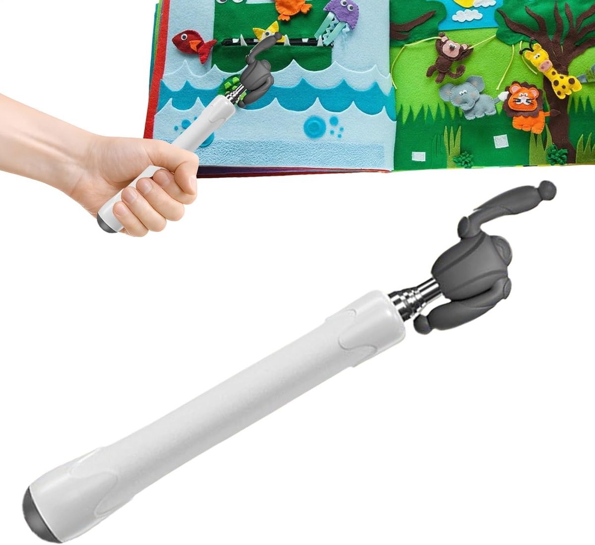 Aanwijsstok - Presentatiestok - Klaslokaal Onderwijs - Telescopisch Verstelbaar - 21-68 cm - Zwart