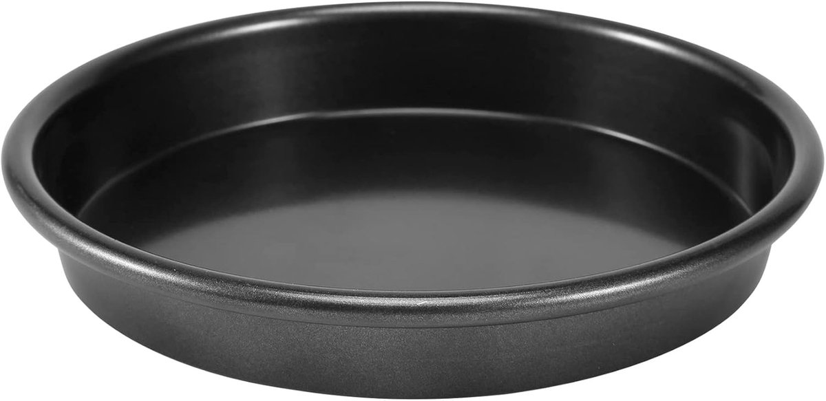 Pizzapan - Bakvorm - Taarten Bakken - Anti-aanbaklaag - 16 cm - Zwart