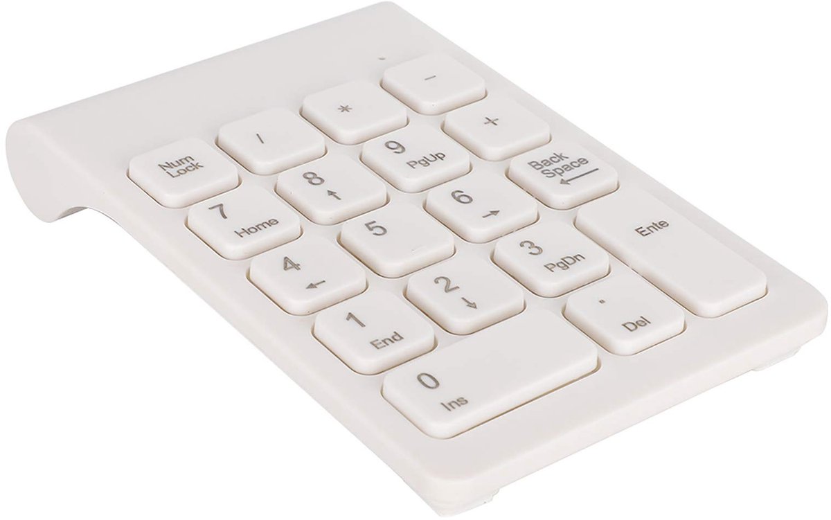 ONF3 - Mini Draadloos Numeriek Toetsenbord - USB-ergonomisch - Lichtgewicht en Mute - 18 Toetsen - Ideaal voor Boekhouding en Kantoor - Draadloo...